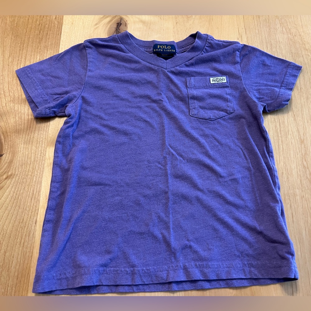 Little boys Ralph Lauren short sleeve V neck